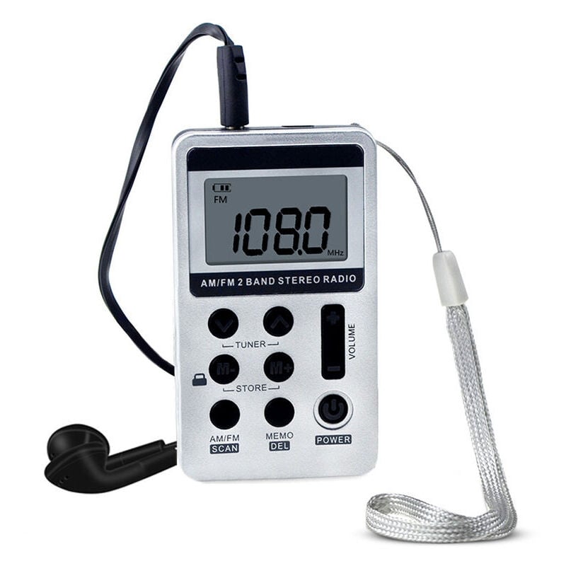 Forehill - Hanrongda Hrd-103 Am Fm Radio Numerique 2 Bandes Recepteur Stereo Portable Radio De Poche w / Ecouteurs Lcd Ecran Batterie Rechargeable