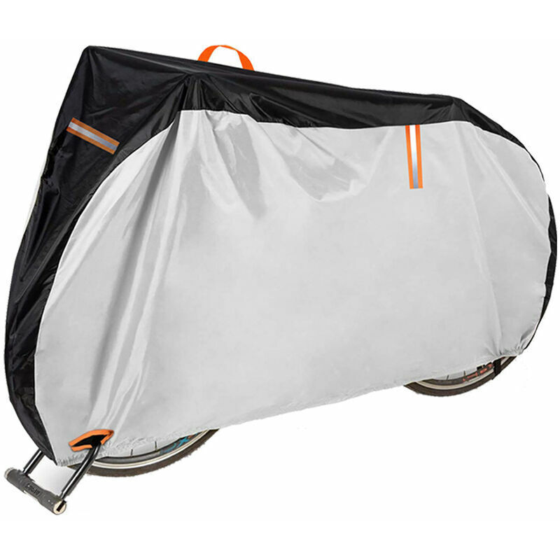 Housse de Vélo Imperméable pour 1 ou 2 Vélos, Grandes Housses de Vélo pour Stockage Extérieur, Oxford 420D pour Vélos Doubles/Vélo de Route/2 Vélos
