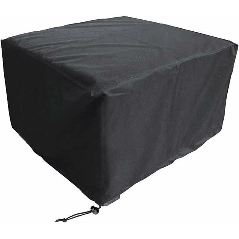 Housse Salon De Jardin Carré 115x115x74cm, Bâche De Protection pour Mobilier, Étanche Housses Meuble Exterieur, Robuste 420D Oxford Meuble Cover,