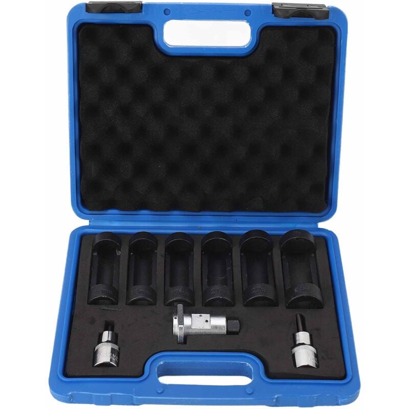 Jeu de douilles pour écrous de jambe de force avec entraînement à 12 points, retrait facile, 16 mm, 18 mm, 19 mm, 21 mm, 22 mm, 24 mm, ajustement