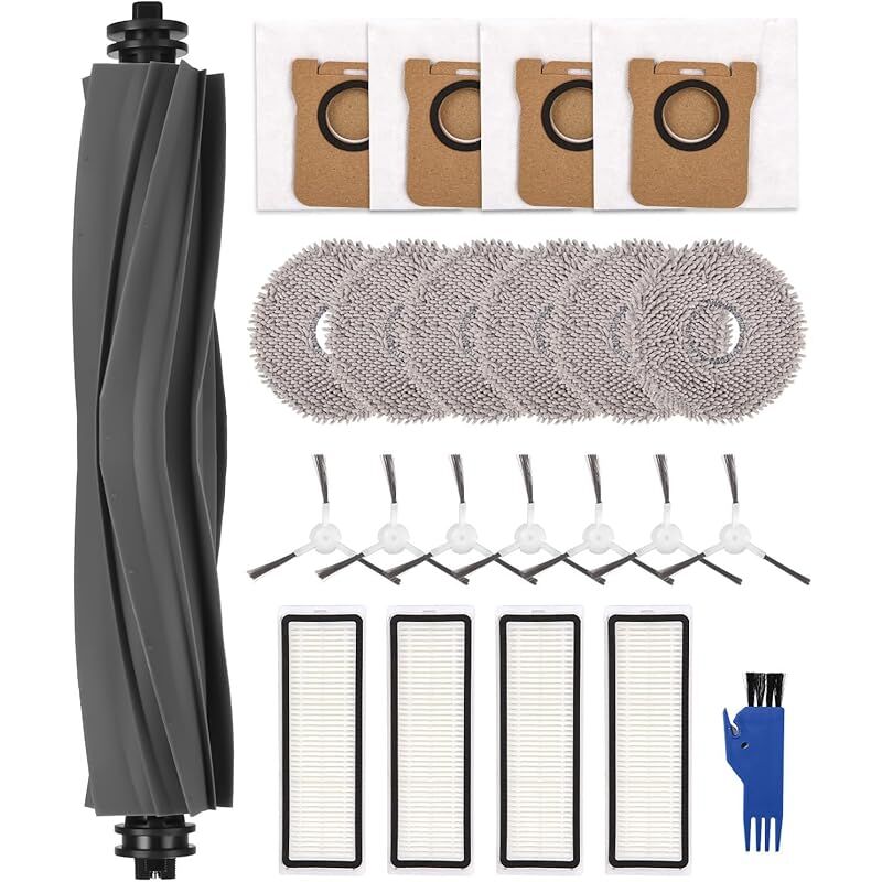 Forehill - Kit accessoires pour Xiaomi X20+/Dreame L10s Ultra/ L10 Ultra Aspirateur, Pièces de Rechange pour Dreame,1 Brosse Principale,7 Bro