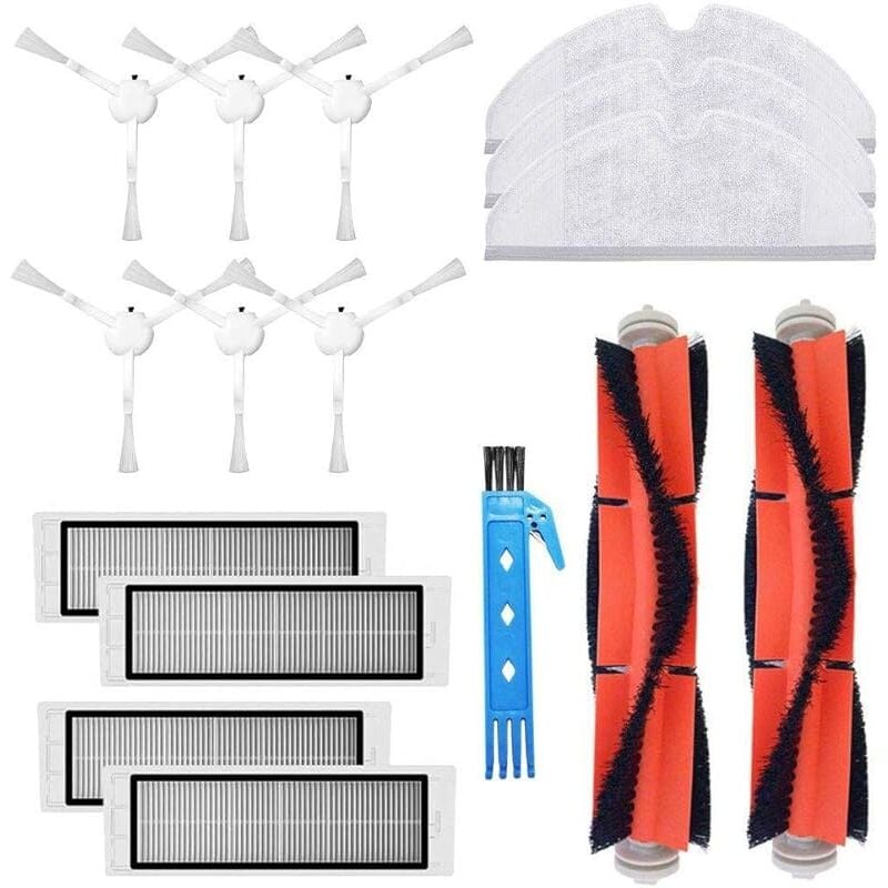 Kit accessoires pour Xiaomi XM200022 Robot 25012 Robot aspirateur Xiaomi 1C Robot pièces 2 Principal Brosse 4 Brosse latérale 6 Fi - Forehill