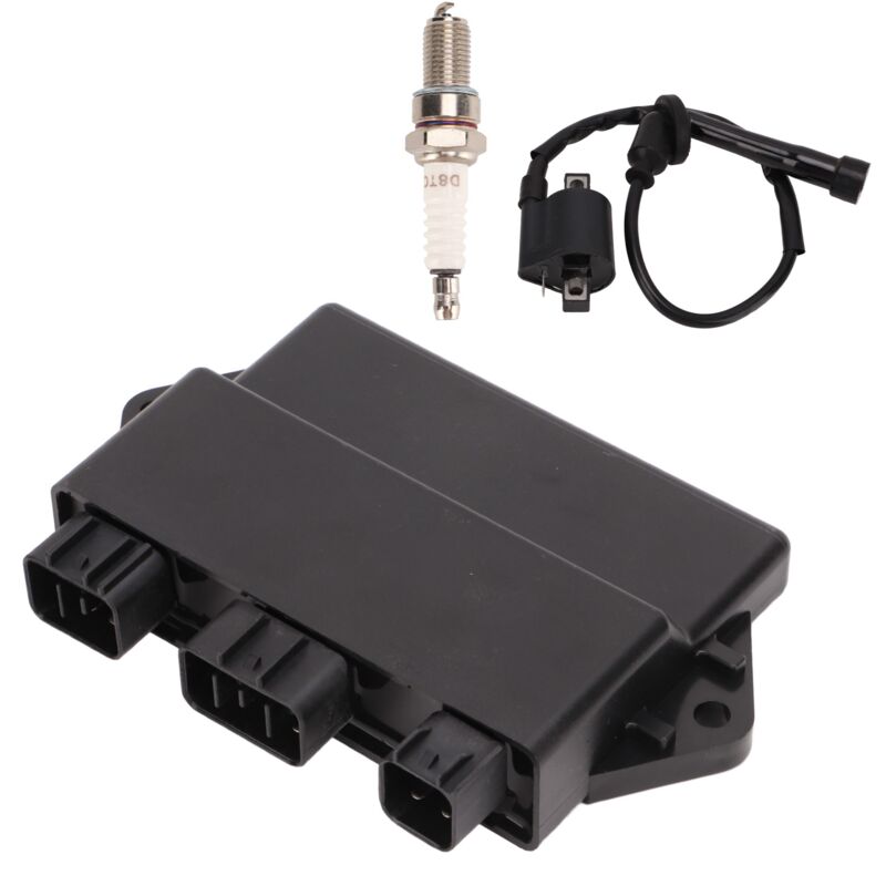 FOREHILL Kit de bougie d'allumage de bobine d'allumage de boîte CDI 3KJ 82310 10 00 de remplacement pour GRIZZLY 600 660