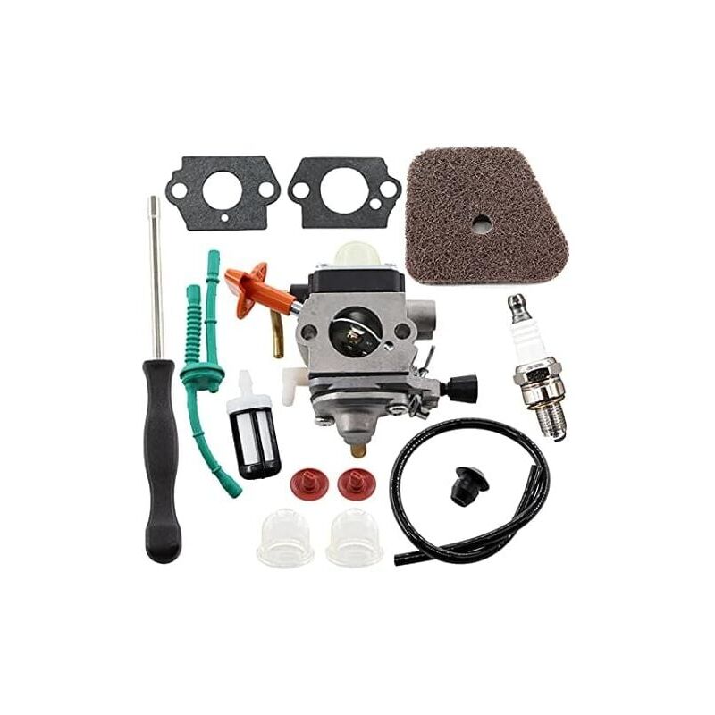 Forehill - Kit de carburateur pour Sthil FS87 FS90 FS100 FS110 FS130 HL95 HL100 HT100 HT101 KM90 KM100 KM110 SP90 coupe-fil 4180-120-0610