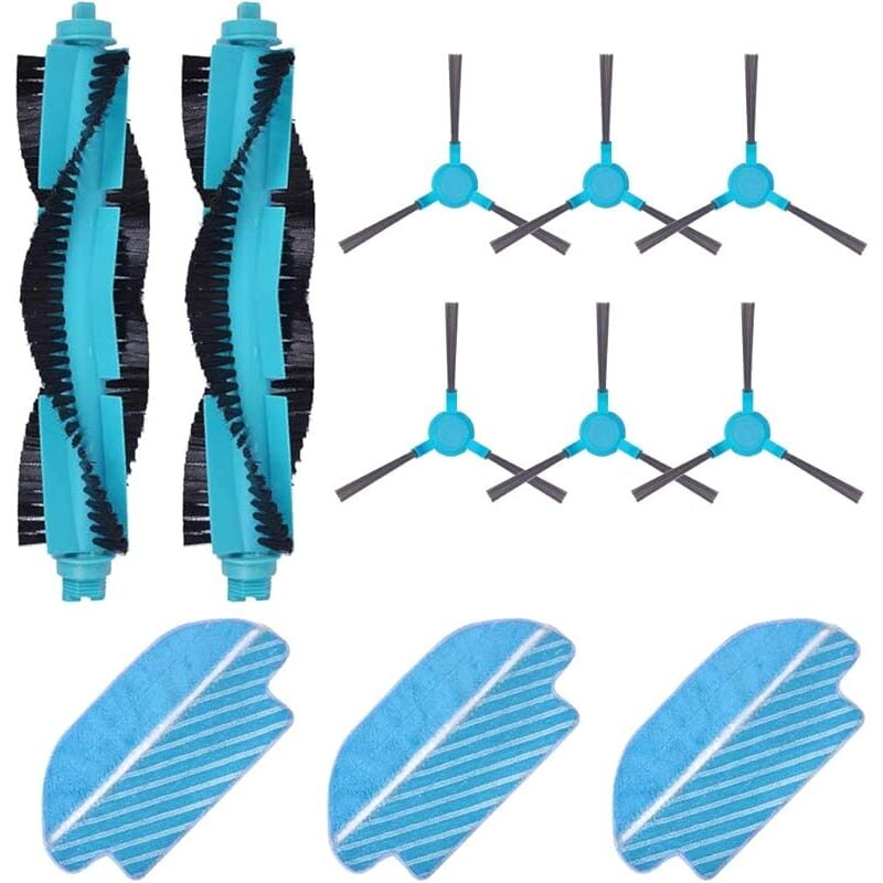 Kit de pièces de rechange pour Conga 3290, 3490 Elite, 4090, 4690, 5090, 5490, 6090 et 7090 ia - Comprend rouleau central, brosse - Forehill