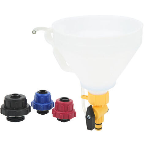 FOREHILL Kit de remplissage de liquide de refroidissement de radiateur anti-déversement avec 3 adaptateurs de remplacement pour Ford