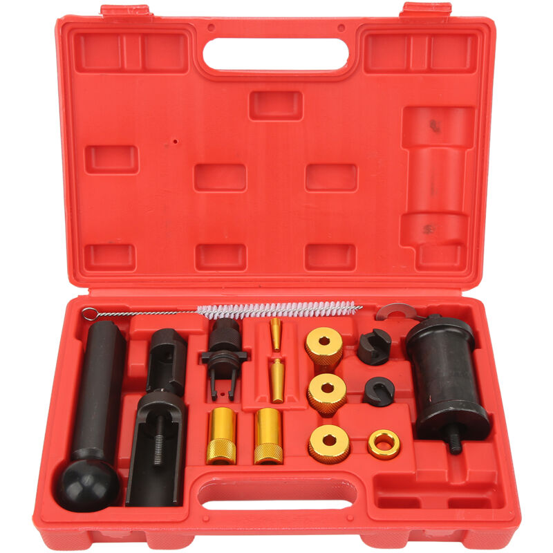 Forehill - Kit d'outils d'extraction et d'installation d'injecteurs fsi 18 pièces adapté aux moteurs à essence 1.2 1.4 1.6 1.8 2.0 3.0 3.2 3.6 4.0