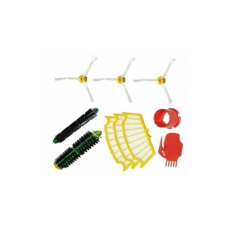 Kit Extracteur Brosse +3 Garde Filtre +3 Brosse Latérale Pour iRobot Roomba Série 500 - Forehill