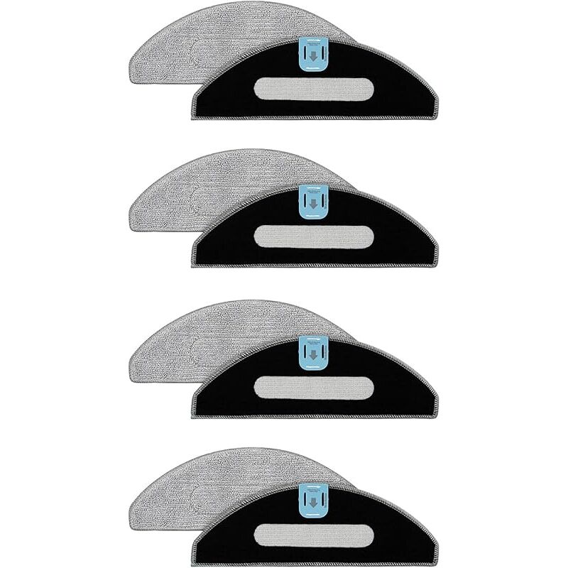Forehill - Lingettes pratiques pour robot balayeur, pièce de rechange pour robot de balayage, serpillères en microfibre