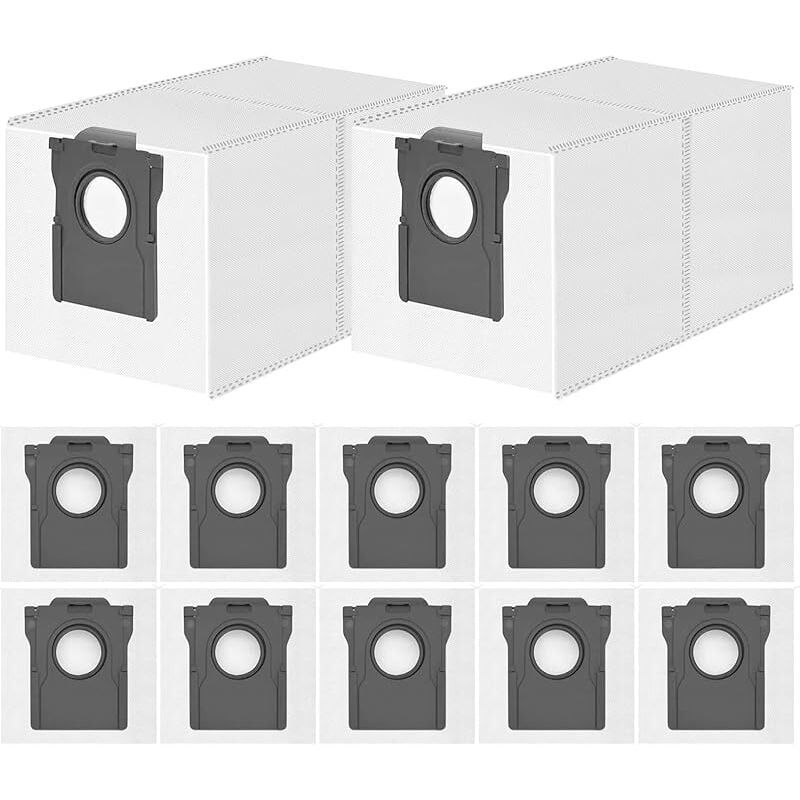 Lot de 12 Sacs à Poussière Compatibles avec Dreame L20/X40/X50 Ultra Complete, L10s/L10/L40/E30 Ultra/L10s Pro Ultra, pour Xiaomi - Forehill
