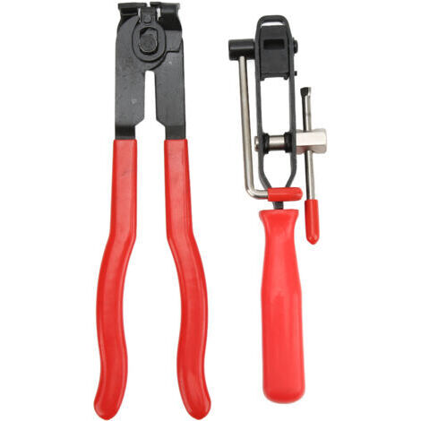FOREHILL Lot de 2 pinces de serrage pour joint homocinétique en acier inoxydable, kit d'outils de cerclage de voiture par galvanoplastie pour réparation automobile et domestique