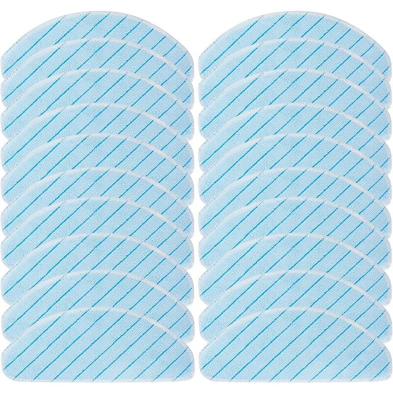Lot de 20 chiffons de nettoyage lavables pour Ecovacs Deebot T9 aivi T9 Modèle T9 Series - Forehill