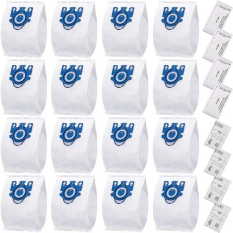 FOREHILL Lot de 24 aspirateur pour Miele Gn 3D Classic C1 Complete C2 C3, S227, S400i, S600, S800 Airclean 3d efficacité sacs à poussière remplacer Miele Gn aspirateur sac à poussière partie