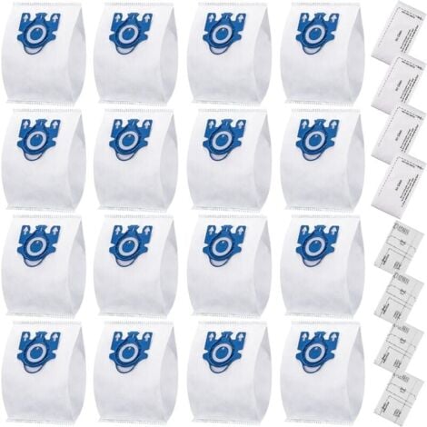 FOREHILL Lot de 24 aspirateur pour Miele Gn 3D Classic C1 Complete C2 C3, S227, S400i, S600, S800 Airclean 3d efficacité sacs à poussière remplacer Miele Gn aspirateur sac à poussière partie