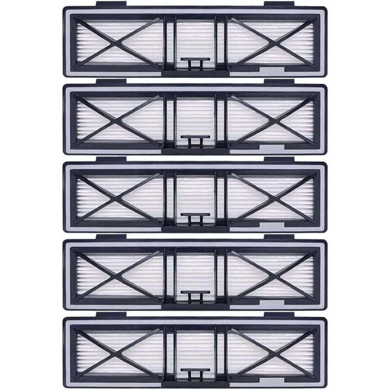 Forehill - Lot de 5 filtres de rechange gris compatibles avec Neato D10, D9, D8, D7, D6, D5, D4, D3, aspirateurs robotiques