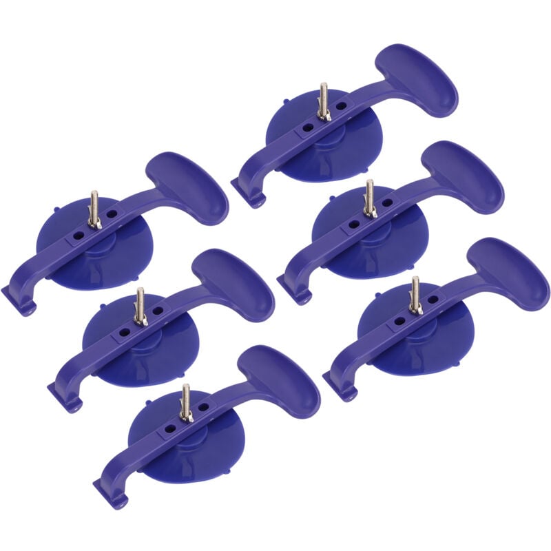 Forehill - Lot de 6 pinces à ventouse puissantes pour réparation de pare-brise, outil de collage pour voiture et ménage