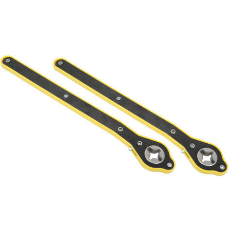 FOREHILL Paire de clés à cliquet pour cric de voiture de 13,4 pouces, outil de réparation pour écrous de roue de pneu à économie de main-d'œuvre pour voitures, SUV, camions