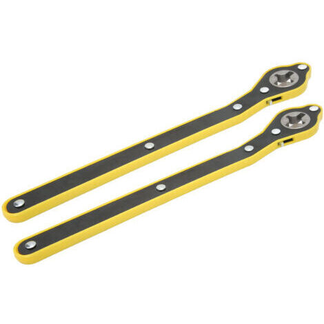 FOREHILL Paire de clés à cliquet pour cric de voiture de 13,4 pouces, outil de réparation pour écrous de roue de pneu à économie de main-d'œuvre pour voitures, SUV, camions