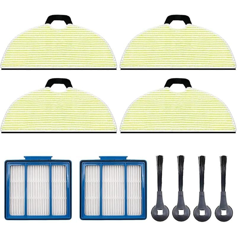 Pexorin Brosse latérale avec filtres, tampons de Nettoyage, for Shark, for aspirateur Robot RV2001WD AV2001WD, pièces de Rechange - Forehill