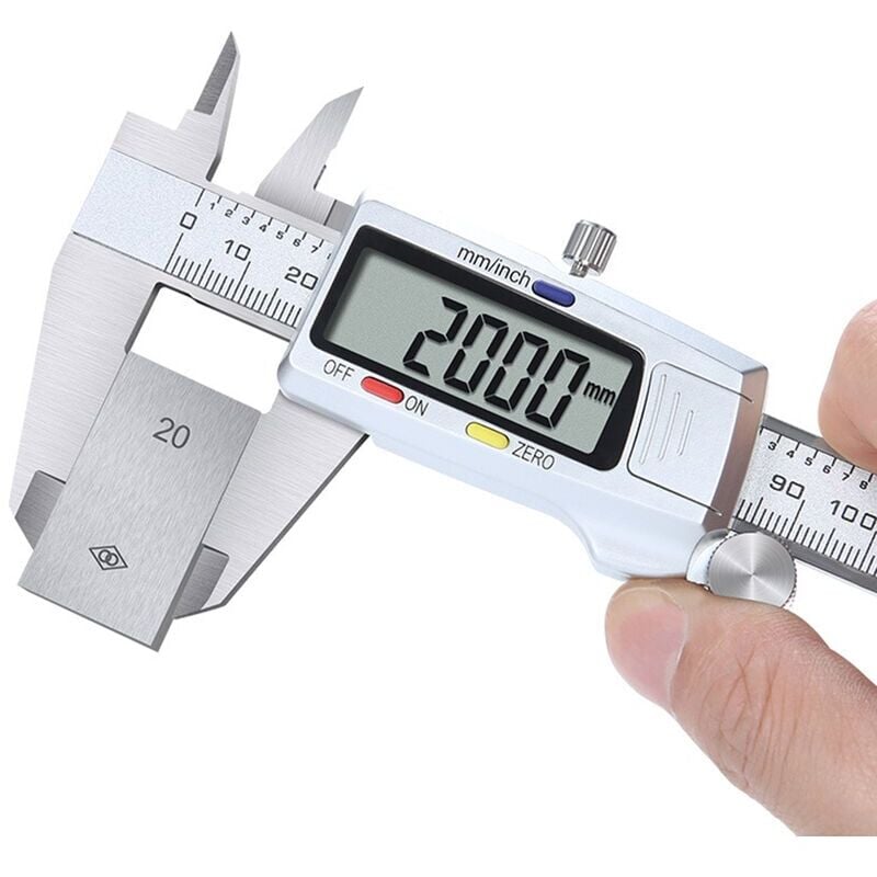 Forehill - Pied à coulisse en acier inoxydable carte graphique numérique électronique