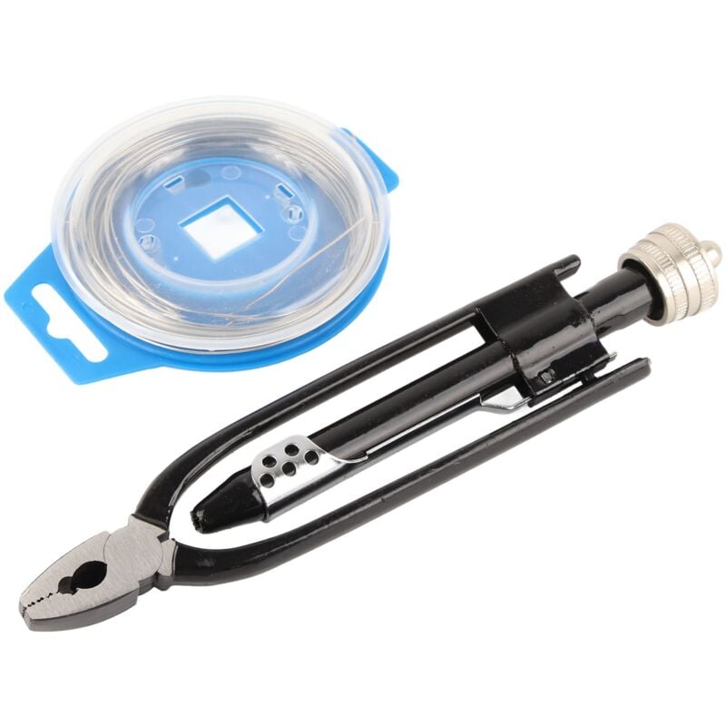 FOREHILL Pince à fil de sécurité de 21 cm avec fil de 25 pieds, outil de torsion de fil en acier à haute teneur en carbone pour avion, automobile,