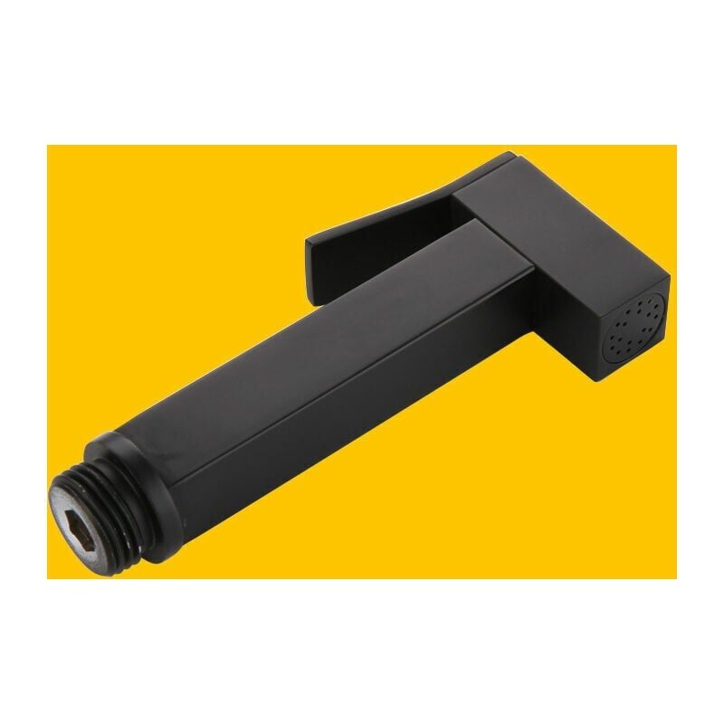 FOREHILL Pistolet Pulvérisateur de Bidet à Main Laiton Carré Kit Douchette WC Hygiène Montage Mural Eau Froide Toilette Bidet Spray Set avec Tuyau