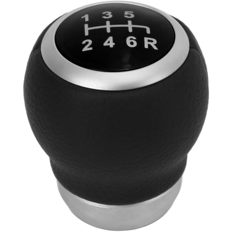 Pommeau de levier de vitesse à 6 vitesses en cuir artificiel de remplacement pour transmission manuelle Subaru noir - Forehill
