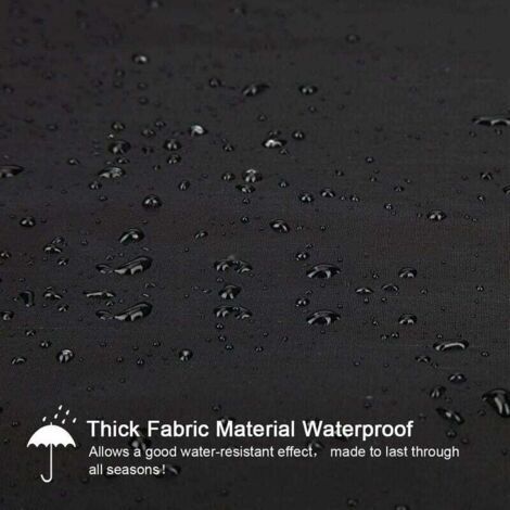 Forehill – Rechteckige Gartenmöbelabdeckung 180 x 120 cm – Wasserdichtes 210D Oxford-Gewebe – UV- und Wetterschutz – Kordelzug und Metallösen