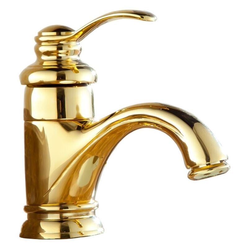 Robinet d'archaste en laiton massif, robinet de lavabo, de salle de bains, d'armoires, de lavabo Inter-plateforme, chaud et froid - Forehill