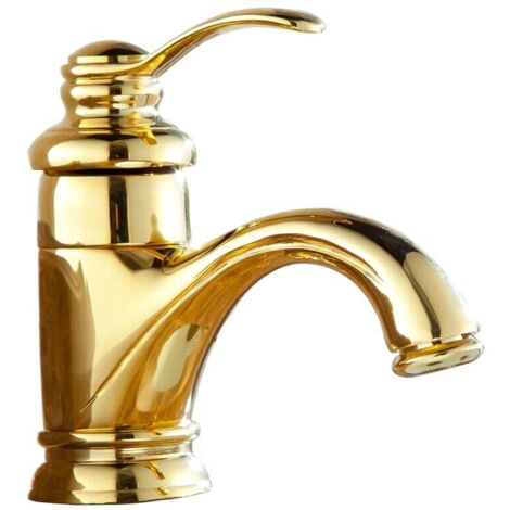 FOREHILL Robinet d'archaste en laiton massif, robinet de lavabo, de salle de bains, d'armoires, de lavabo Inter-plateforme, chaud et froid