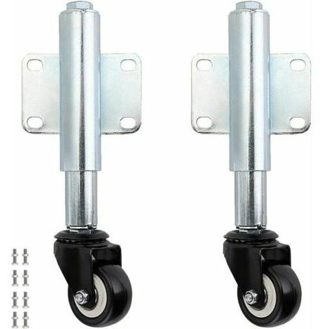 Forehill – Roue de portail roulant 6cm – Capacité de charge 50kg – Montage facile avec plaque universelle – Pour portails en bois et clôtures