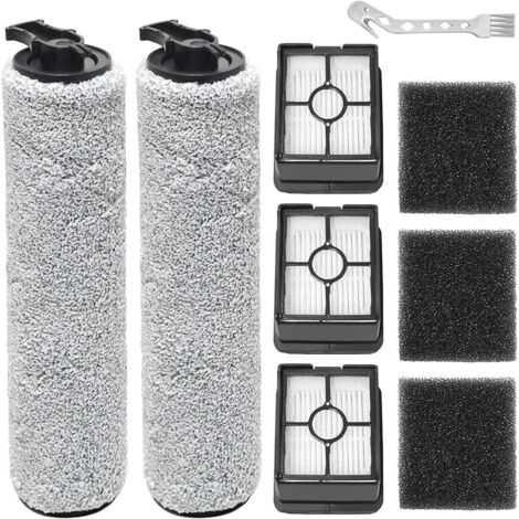 FOREHILL Rouleaux de Brosse Accessoires rechange pour Bissell CrossWave HF3 3598N Aspirateur eau et poussire, 2 rouleaux de brosse + 3 filtres