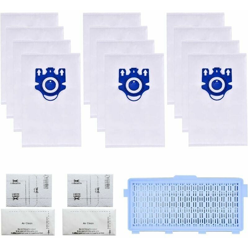 Sacs d'Aspirateur hepa Filtre pour Miele gn Hyclean 3D Efficiency Complete C2 C3 Compact C1 C2 S5000 S8000 Sac Pièces de Rechange - Forehill