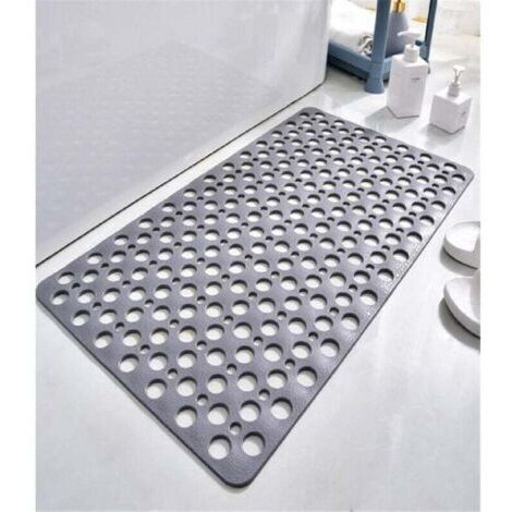 Forehill – Tapis de douche antidérapant en TPE 75x43 cm – Antibactérien – Lavable en machine – Trous de drainage pour un bon écoulement