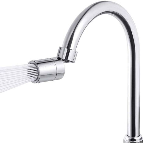 FOREHILL Verstellbarer Weitwinkel-Schwenk-Wasserhahn-Luftsprudler, Küchen- und Badezimmer-Wasserhahn-Zubehör, 2 Modi