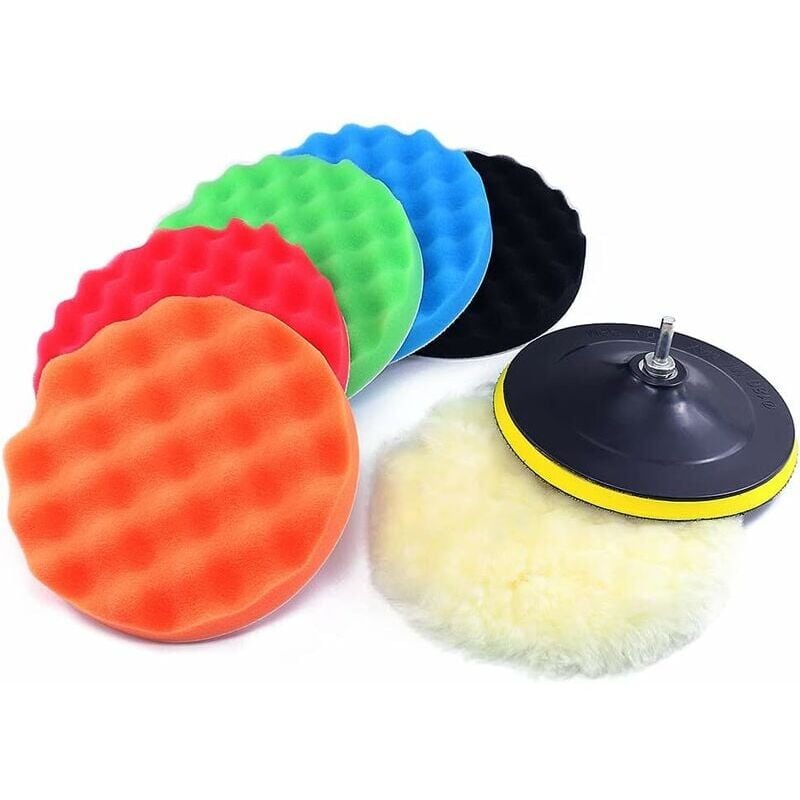 Zhitong 3-7 pouces disque de polissage de voiture polissage 3 pouces polissage ensemble de 9 pièces - Forehill