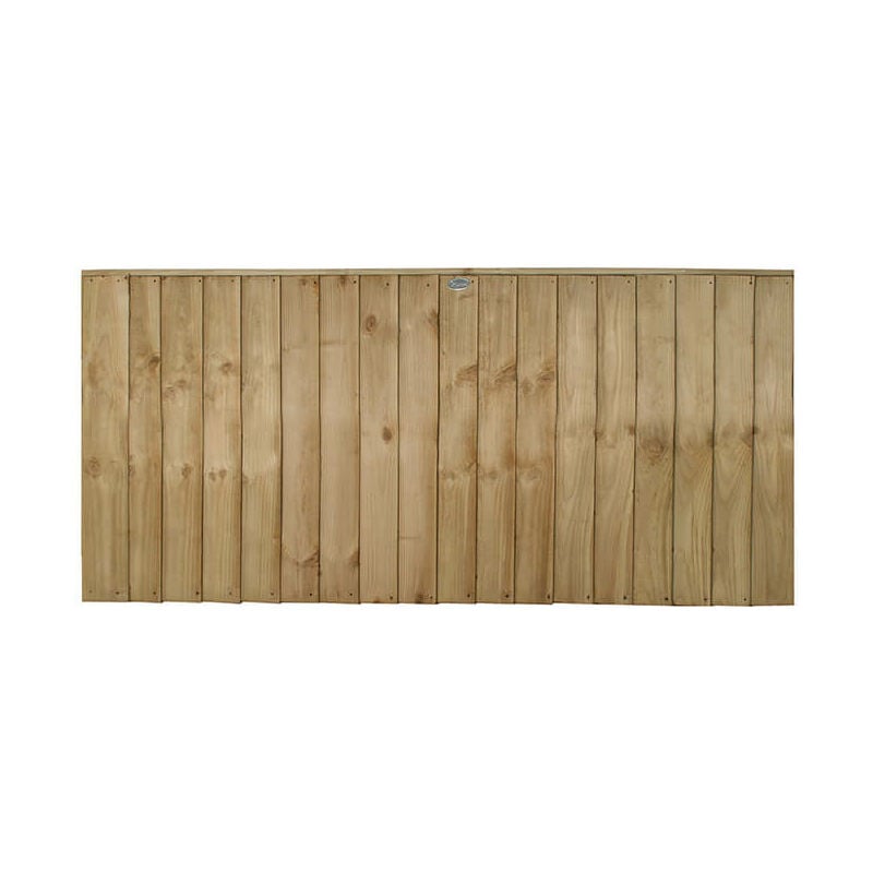 Forest 6' x 3' Pressure Treated Vertical Closeboard Fence Panel Pack (1.83m x 0.93m)