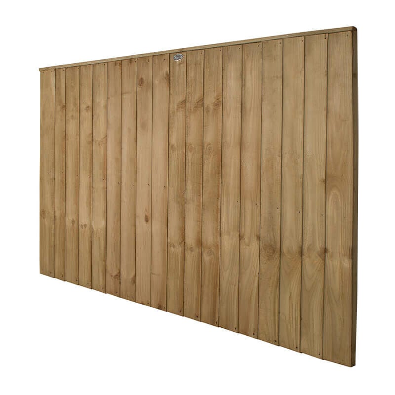 Forest Garden - Forest 6' x 4' Pressure Treated Vertical Closeboard Fence Panel Pack (1.83m x 1.23m)