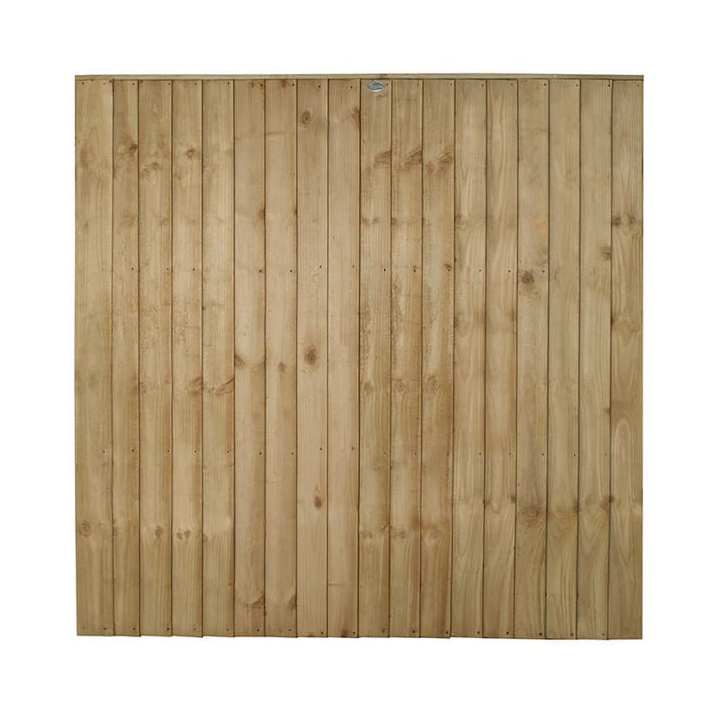 Forest Garden - Forest 6' x 6' Pressure Treated Vertical Closeboard Fence Panel Pack (1.83m x 1.85m)