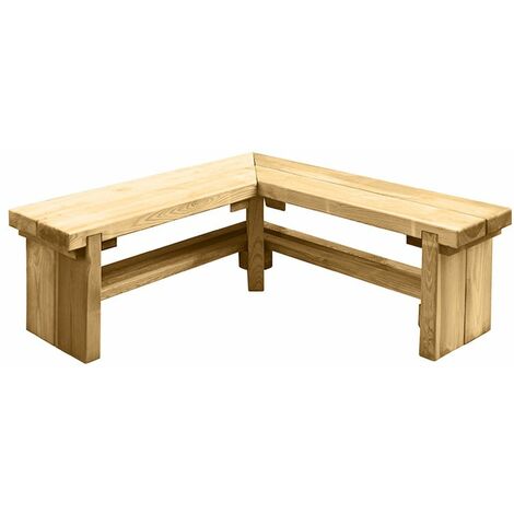 FOREST GARDEN Forest Double Corner Sleeper Bench 1.2M