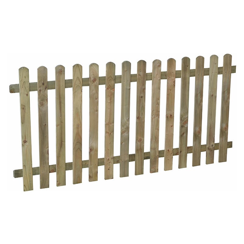 Forest 5'11' x 2'11' Heavy Duty Pressure Treated Pale Picket Fence Panel (1.8m x 0.9m)