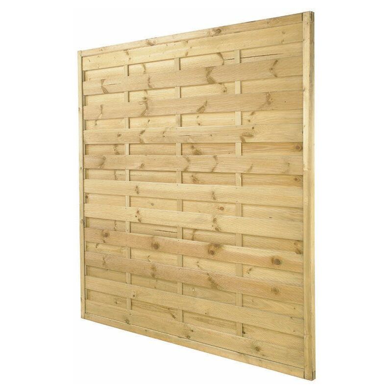 Forest 5'11' x 5'11' Exeter Pressure Treated Decorative Fence Panel (Europa) - 1.8m x 1.8m