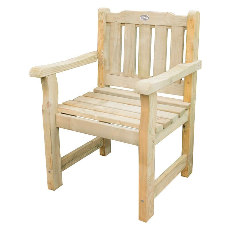 Forest Garden - Forest Rosedene Wooden Garden Chair 2'x2' (0.64x0.6m)