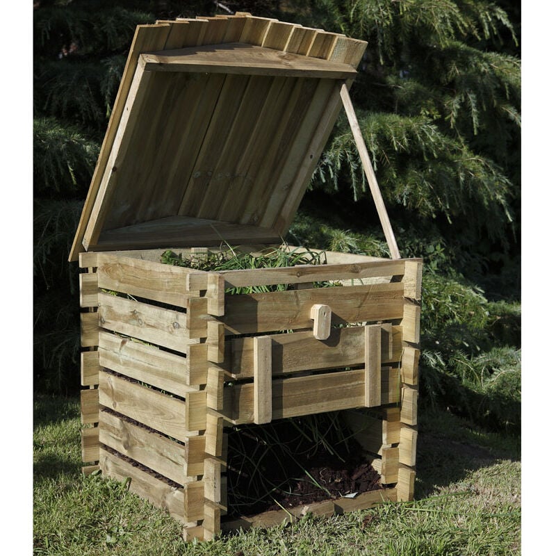 Forest Beehive Wooden Compost Bin 2'5x2'6 (0.74x0.74m)