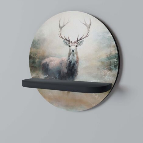 FOREST KING Rundes Regal Schwarz