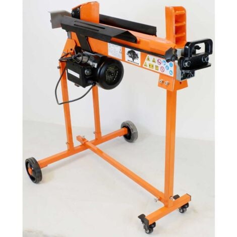 Forest Master FM10TW-7-TC Fendeuse de bûches électrique robuste DuoCut 7 tonnes avec support de chariot