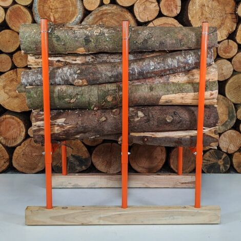 Forest Master – Chevalet de sciage BLS3H pour grumes – 3 supports en H – Longueur de coupe jusqu'à 400 mm – Capacité 520 mm de hauteur