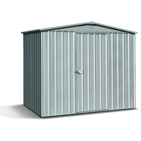 FOREST STYLE - Cobertizo de Jardín de Metal Fraser 4,8 m² (2,36 x 2,28 x 2,08 m) – Sistema de Montaje por Clip – Acero Galvanizado – Resistente a los Rayos UV – Placas de 35 mm