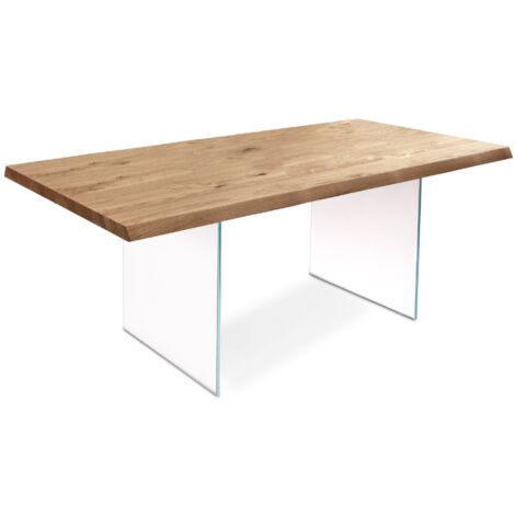 Forest,  Tavolo allungabile con top impiallacciato Rovere (90cm X 160/240cm H. 76cm) Made in Italy  Duzzle