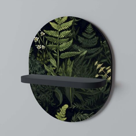 FOREST WONDERS Mensola ovale nera